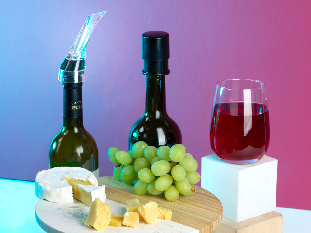 Набор для вина с аэратором и вакуумной пробкой Positano