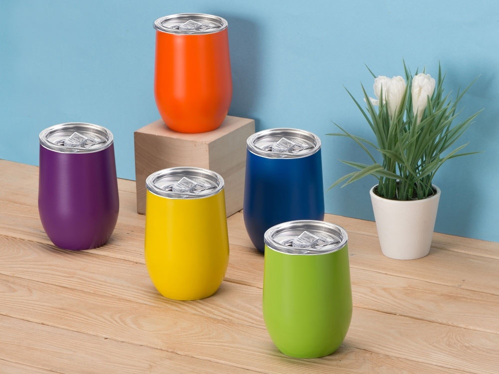 Вакуумная термокружка Sense, непротекаемая крышка, крафтовая упаковка