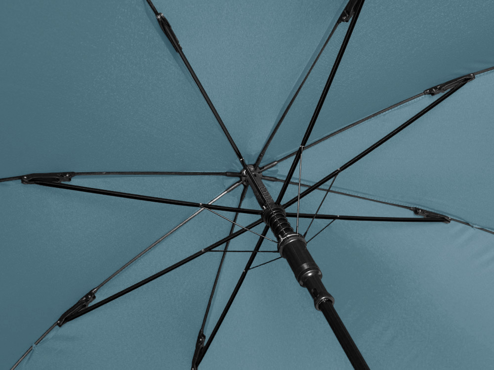 Зонт-трость Reviver с куполом из переработанного пластика