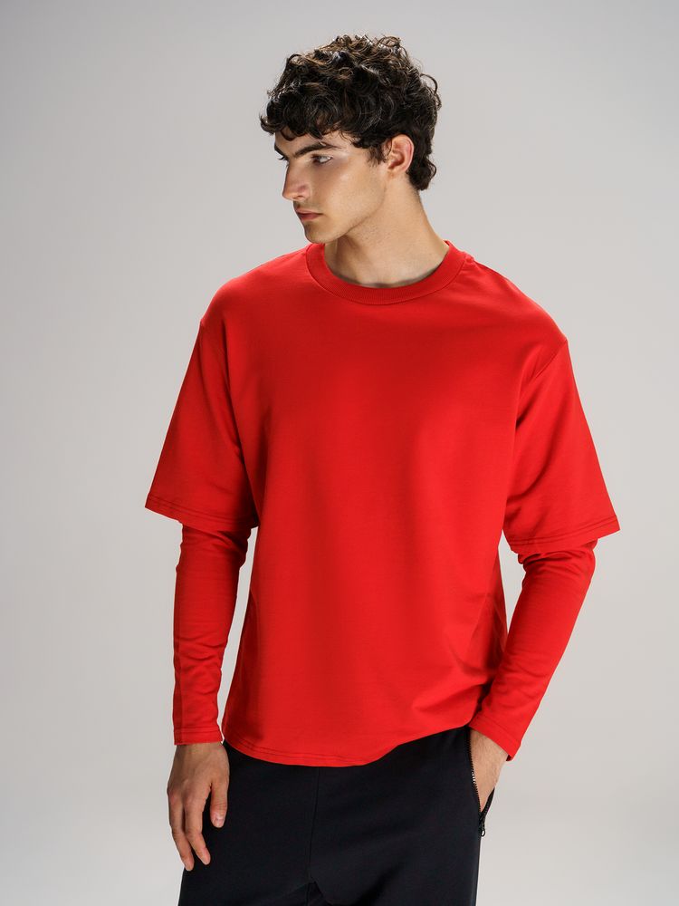 Футболка оверсайз с двойным рукавом Kosmos