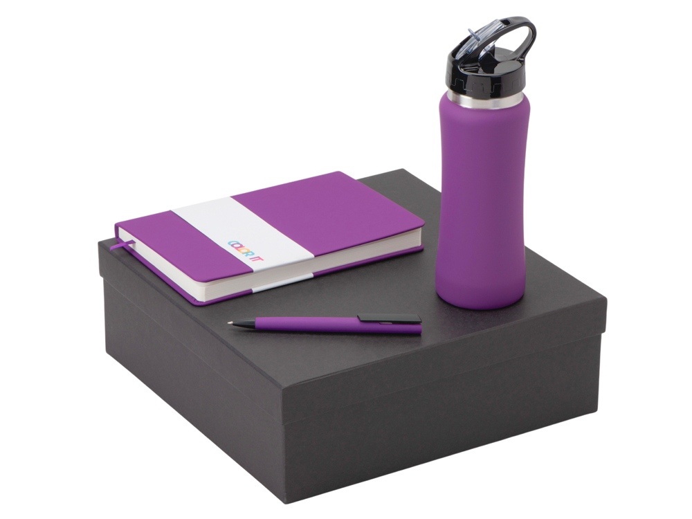 Подарочный набор c блокнотом C3, ручкой и бутылкой