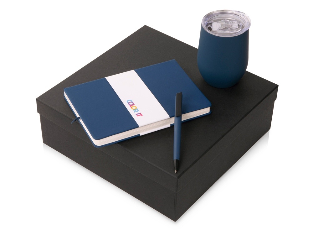 Подарочный набор COLOR IT c блокнотом, ручкой и термокружкой