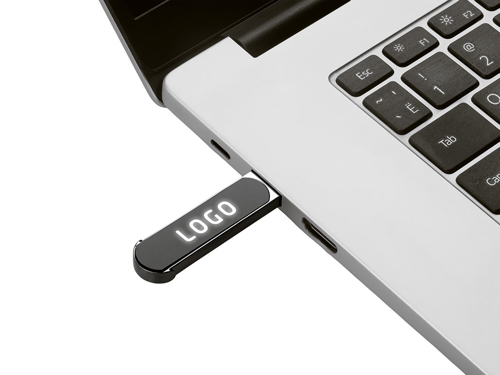 Ручка шариковая металлическая Patronus с флеш-картой на 16 Гб