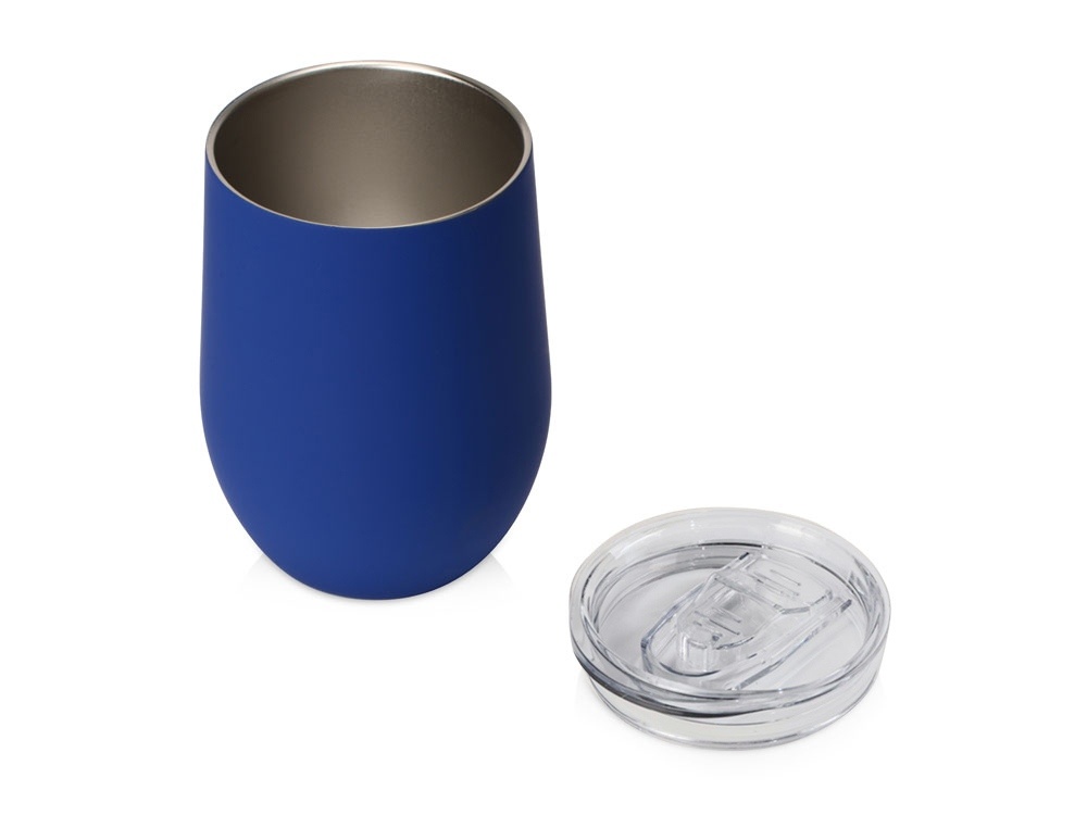 Вакуумная термокружка Sense Gum, непротекаемая крышка, soft-touch