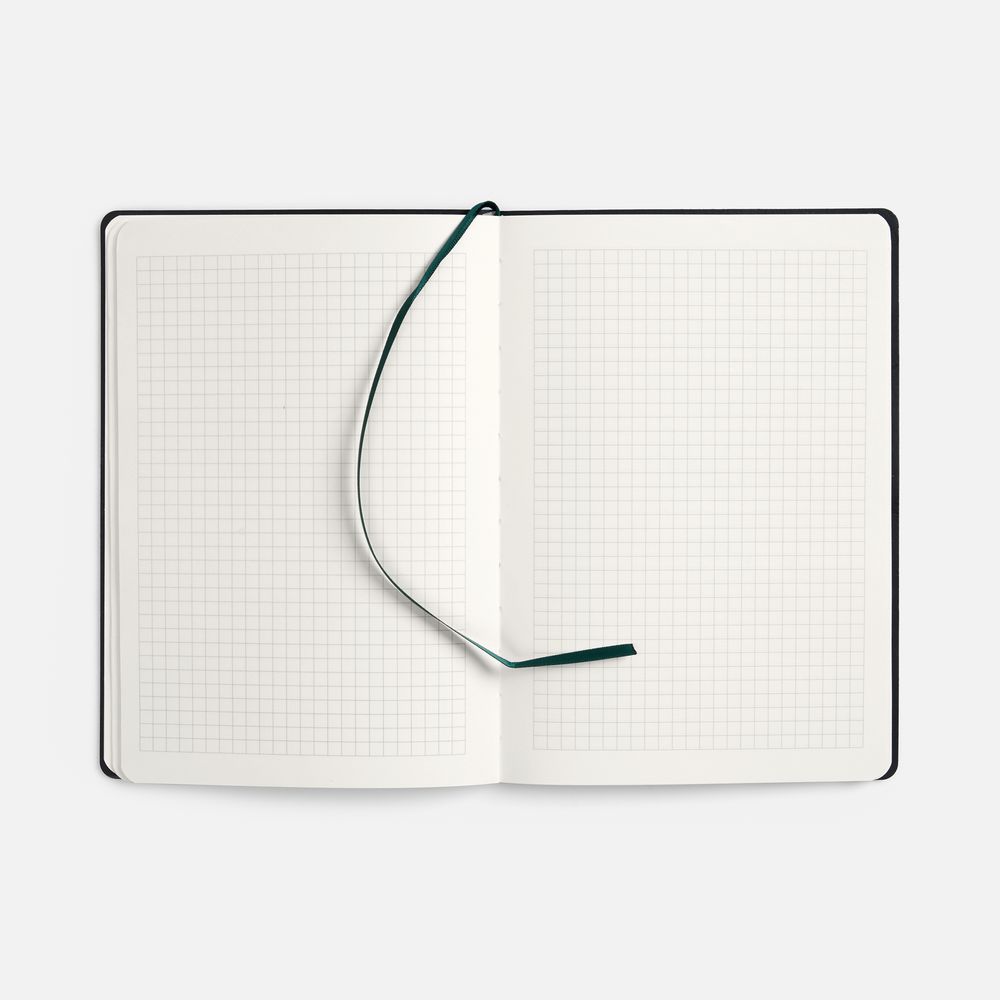 Блокнот Verso в клетку, зеленый