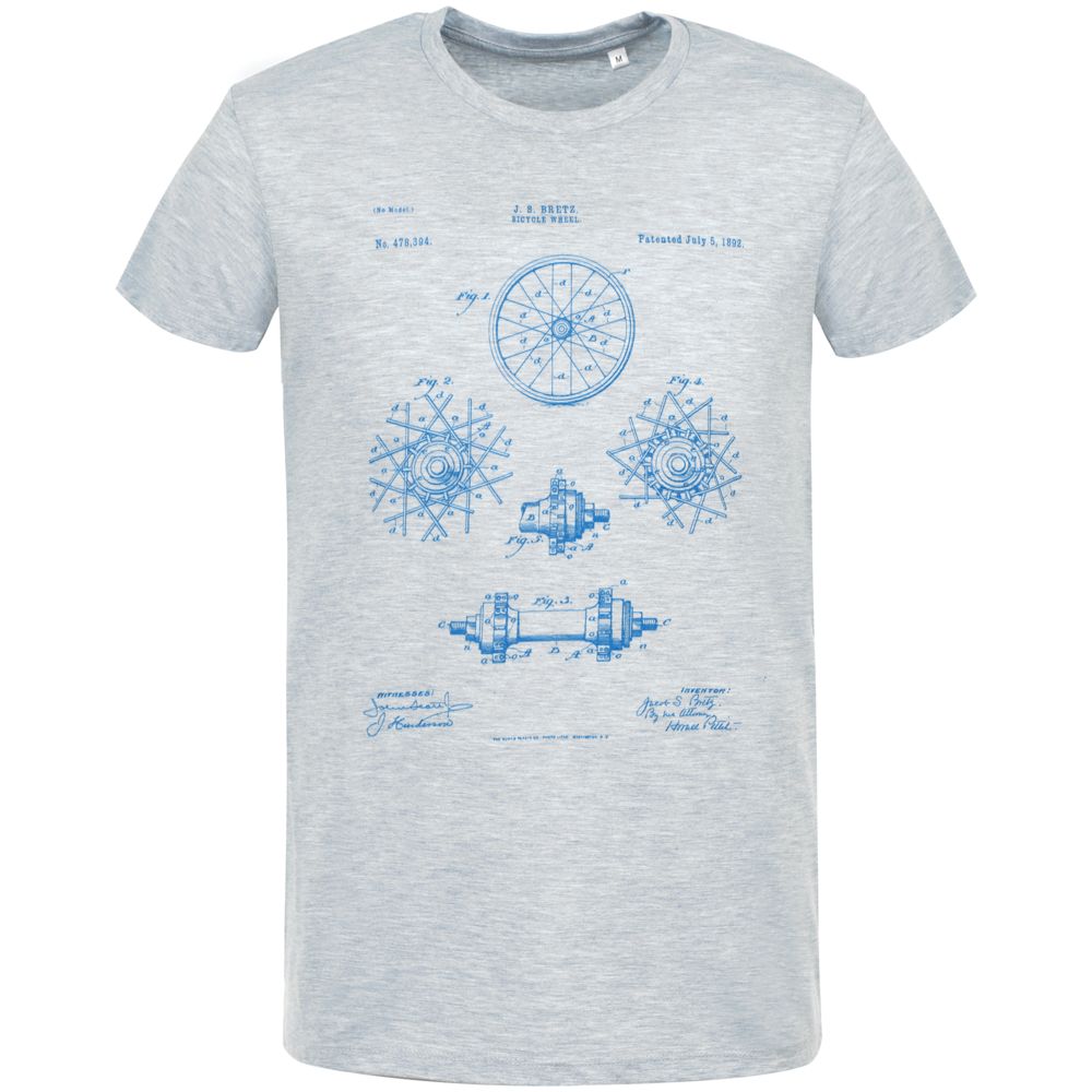 Футболка приталенная Old Patents. Wheel