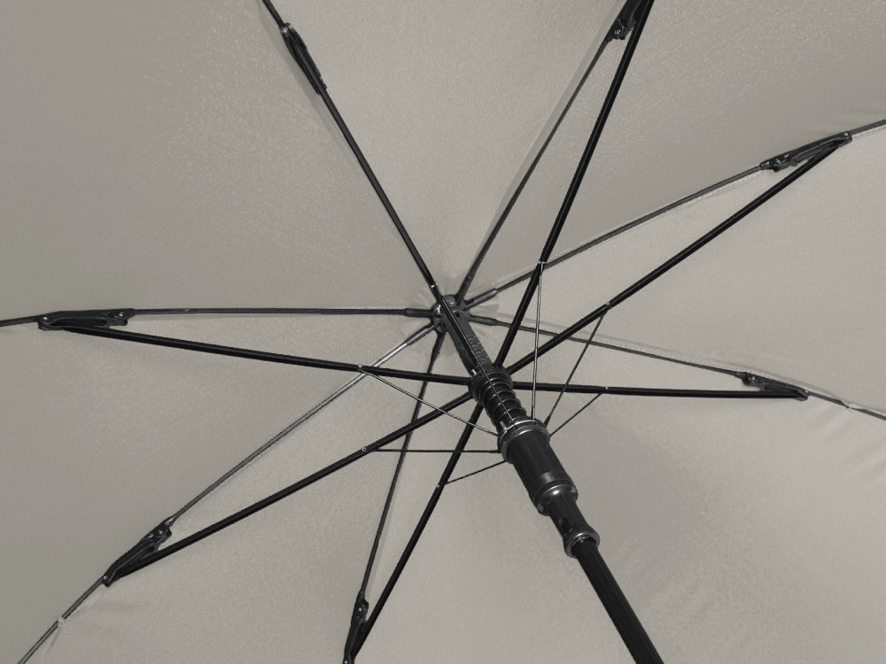 Зонт-трость Reviver с куполом из переработанного пластика