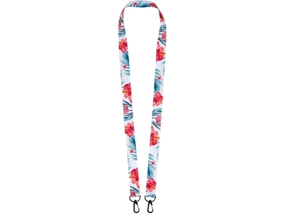 Ланъярд под сублимацию с 2-мя карабинами, 2 см