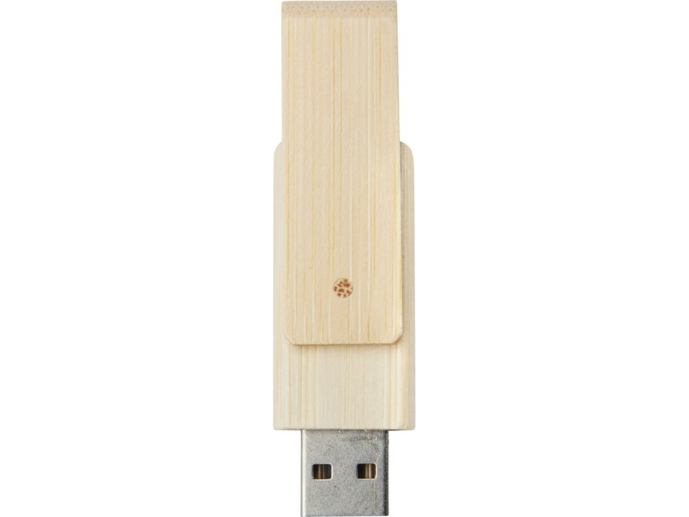 Бамбуковая флешка USB 2.0, 16 ГБ, с поворотным механизмом