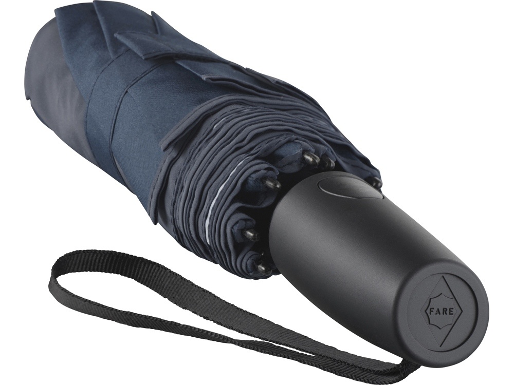 Зонт складной ColorReflex со светоотражающими клиньями, полуавтомат