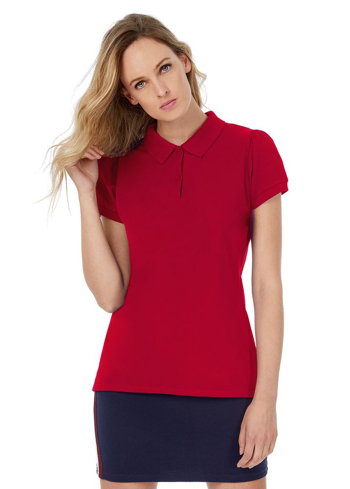 Рубашка поло женская Heavymill красная