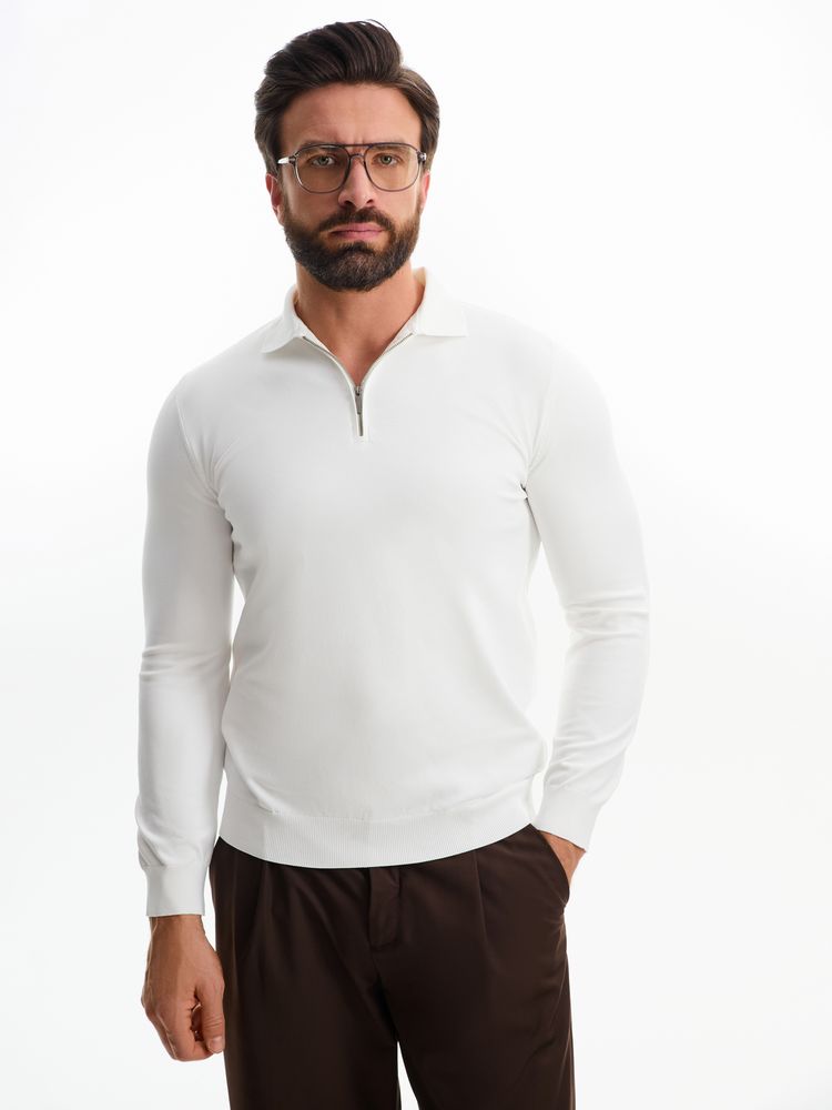 Рубашка поло мужская с длинным рукавом Terrazzo