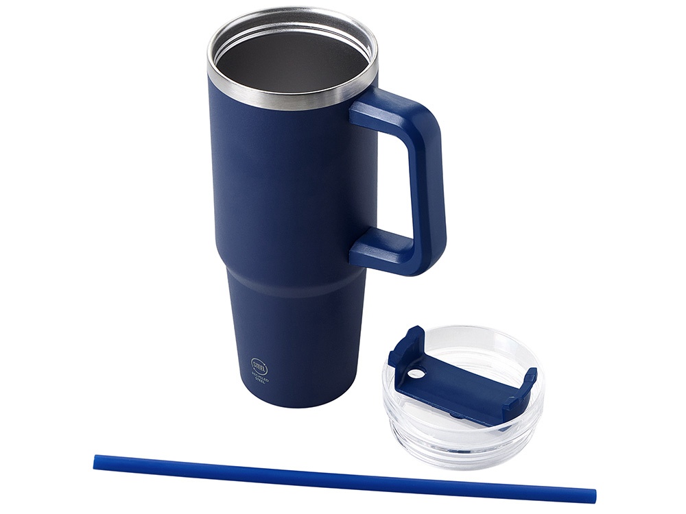 Термокружка Крэнстон с трубочкой и поворотной крышкой, 850 мл