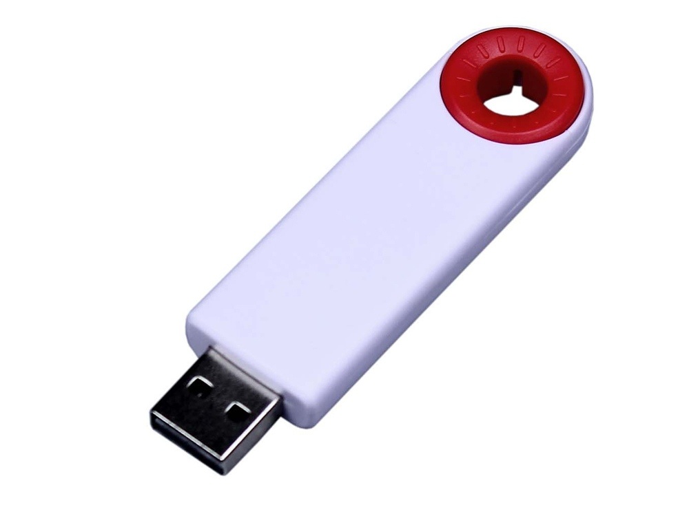 USB 3.0- флешка промо на 128 Гб прямоугольной формы, выдвижной механизм