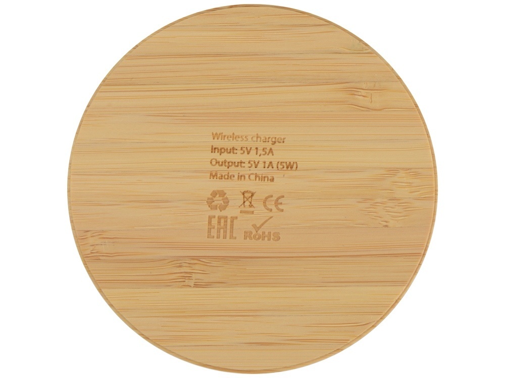 Беспроводное зарядное устройство из бамбука Cap