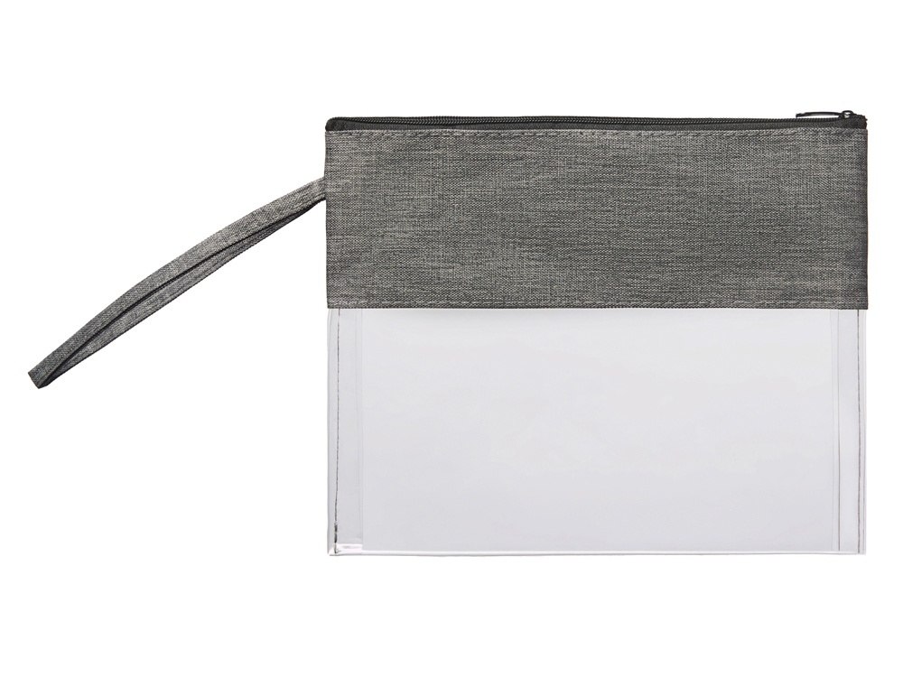 Прозрачная косметичка Leony из ПВХ и ткани