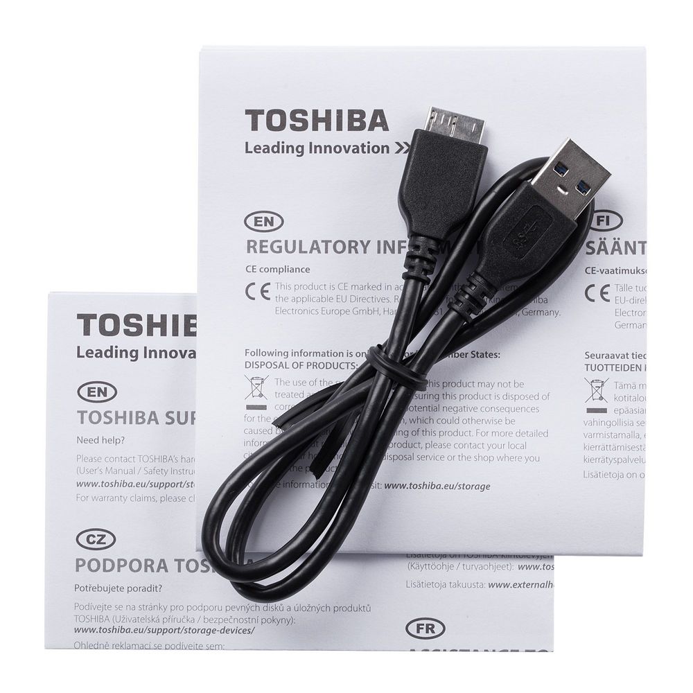 Внешний диск Toshiba Canvio, USB 3.0, 1Тб