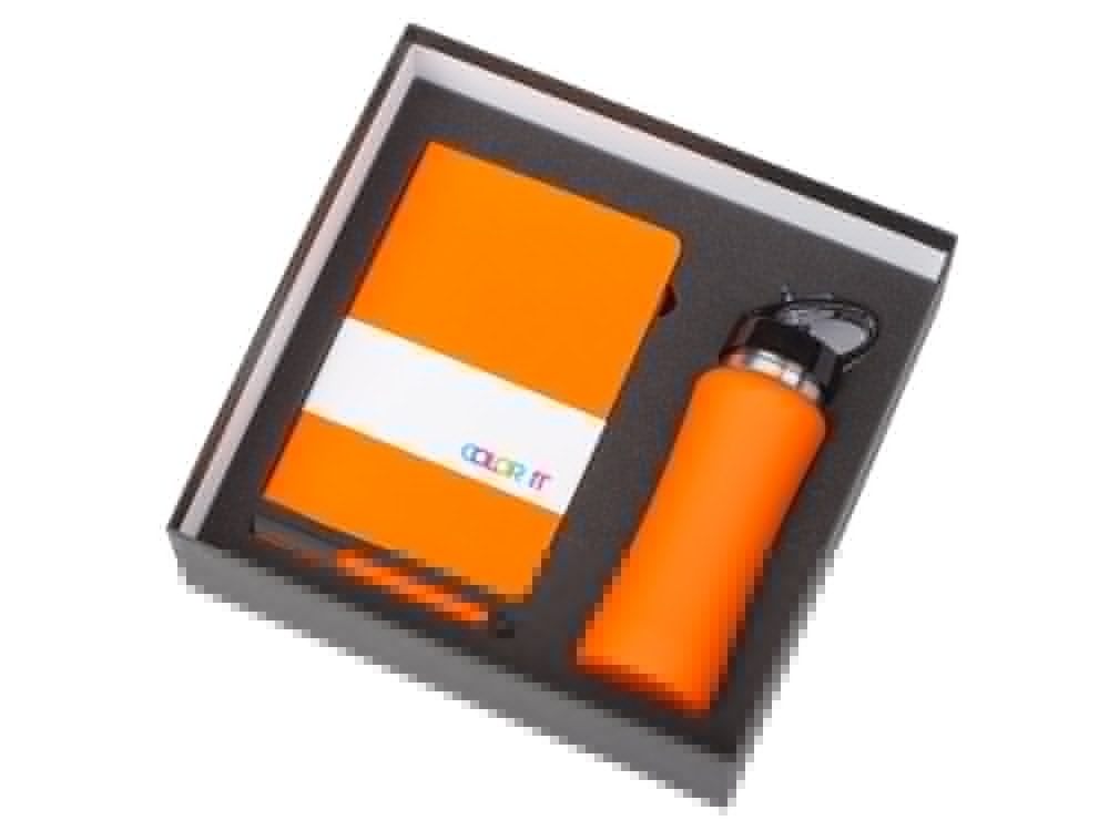 Подарочный набор c блокнотом C2, ручкой и бутылкой