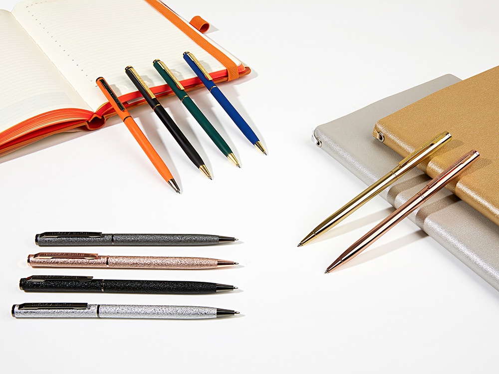 Ручка металлическая шариковая Palermo, софт-тач