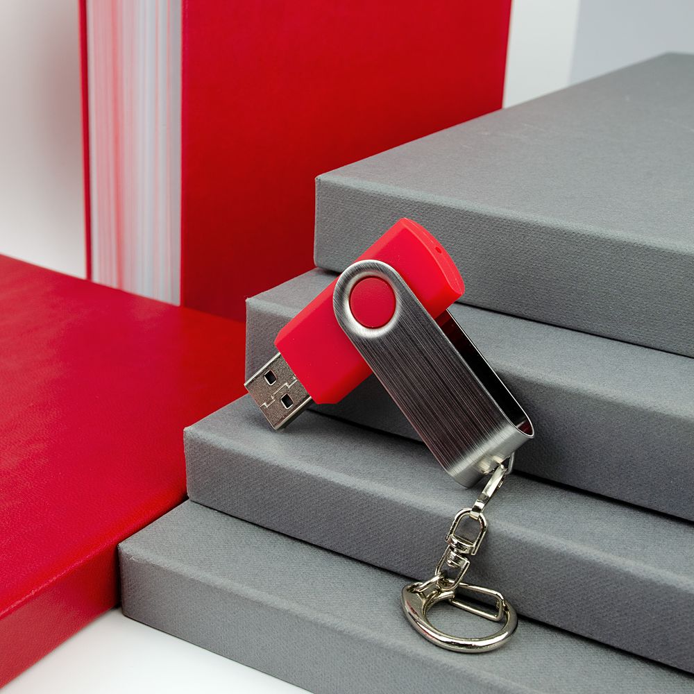 Флешка Twist, красная