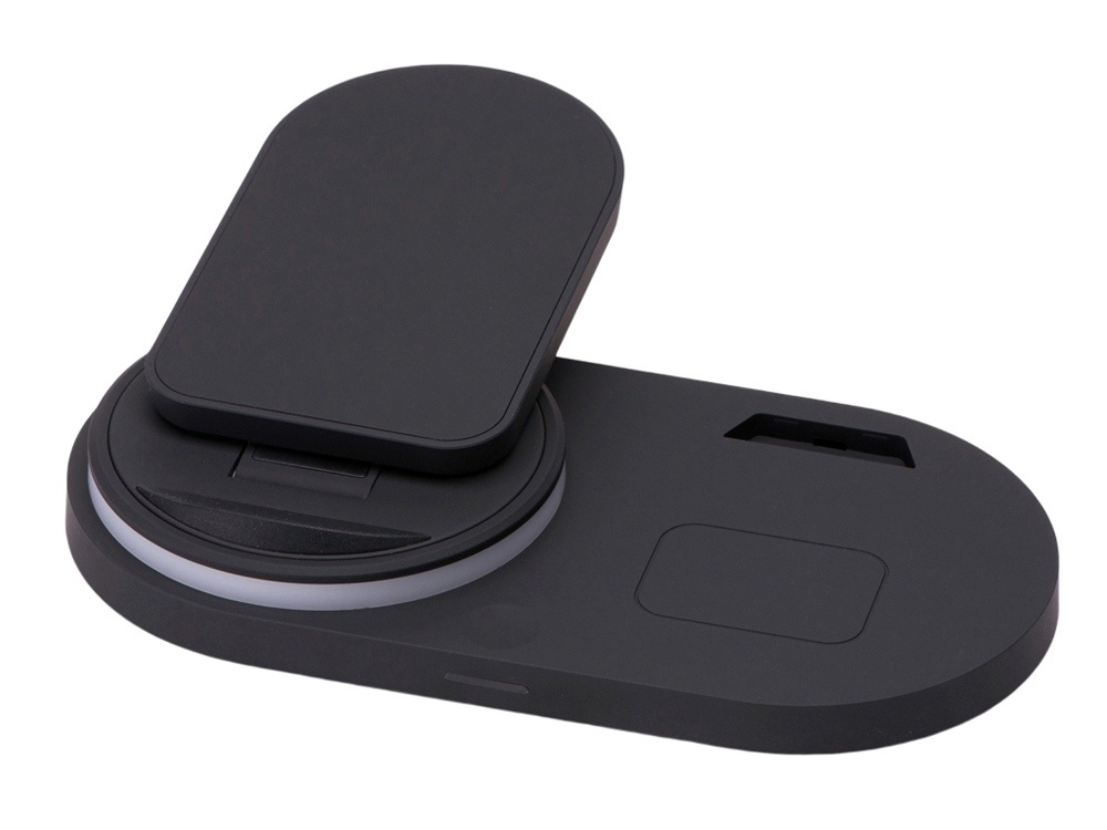 Складная зарядная станция с беспроводной зарядкой Flashport, 15 Вт