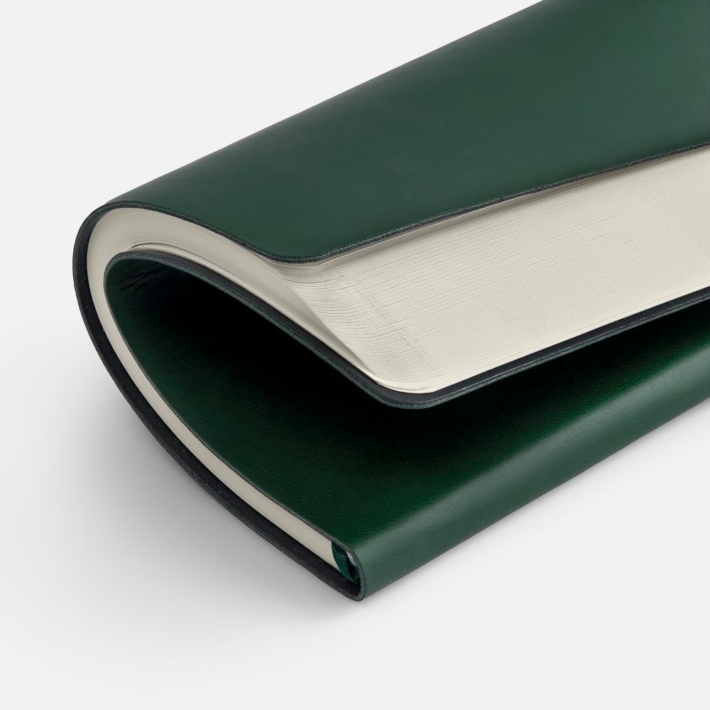 Блокнот Verso в клетку, зеленый