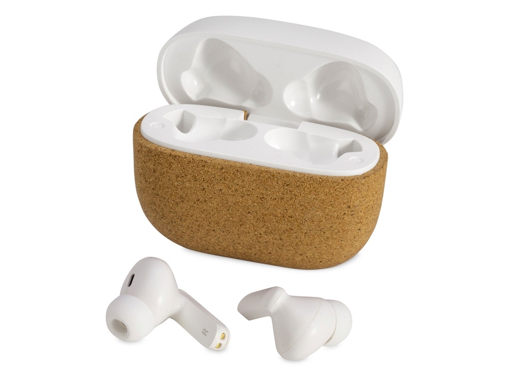 Наушники беспроводные TWS Socorro из пробки и переработанного пластика